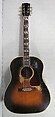 Southern Jumbo (serial no. 92303004), Gibson (American, founded Kalamazoo, Michigan 1902), Spruce, mahogany, rosewood, metal, plastic
